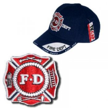 Бейсболка пожарного департамента темно-синия FIRE DEPT. (E360111235904)