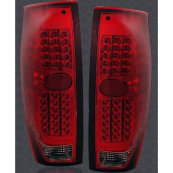 Тюнинговая задняя LED оптика на CHEVROLET Avalanche красная (Е)